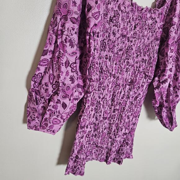 NWT Free People Smock It To Me Mini Dress Sz XS Azalea Combo - Picture 4 of 14